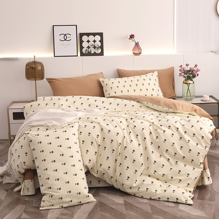 爱思佳 2023新款全棉超柔陶瓷磨毛系列四件套 婷锦