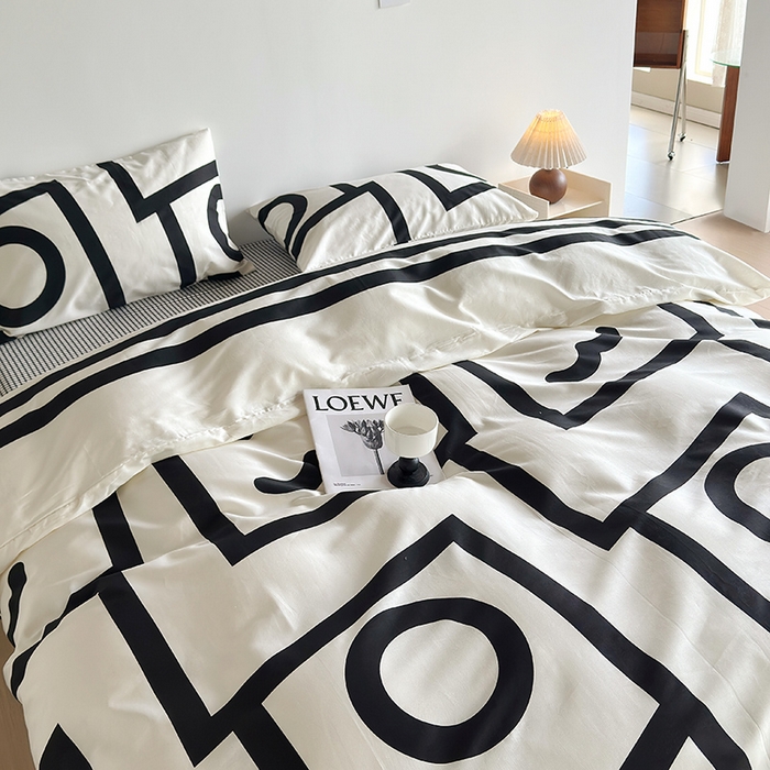 91家纺网 家纺一手货源 找家纺 怡家居 2023全棉印花四件套 秘境