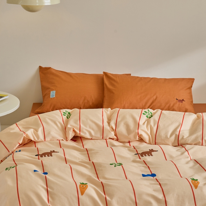 91家纺网 家纺一手货源 找家纺 怡家居 2023都市野兽刺绣系列四件套 留恋