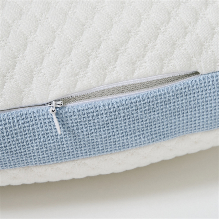 91家纺网 家纺一手货源 找家纺 境月枕芯坊 2023新款针织提花超柔miumiu枕 浅蓝 48*74cm