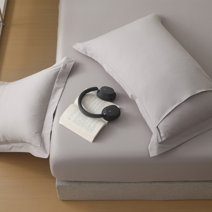 91家纺网 家纺一手货源 找家纺 云栖家居 2023A类纯色纯棉磨毛单床笠 苏木灰