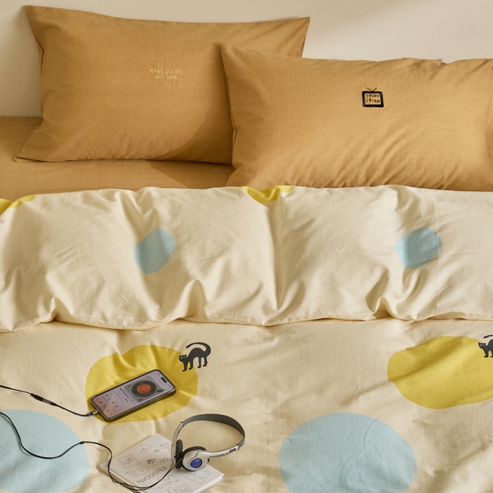 91家纺网 家纺一手货源 找家纺 怡家居 2023都市野兽刺绣系列四件套 爱豆