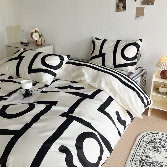 91家纺网 家纺一手货源 找家纺 怡家居 2023全棉印花四件套 秘境