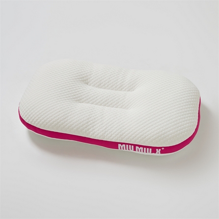 91家纺网 家纺一手货源 找家纺 境月枕芯坊 2023新款针织提花超柔miumiu枕 玫红 48*74cm