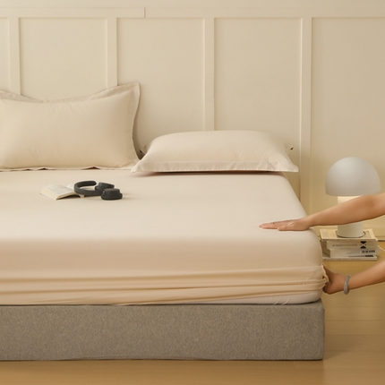 91家纺网 家纺一手货源 找家纺 （总）云栖家居 2024A类纯色纯棉磨毛单床笠