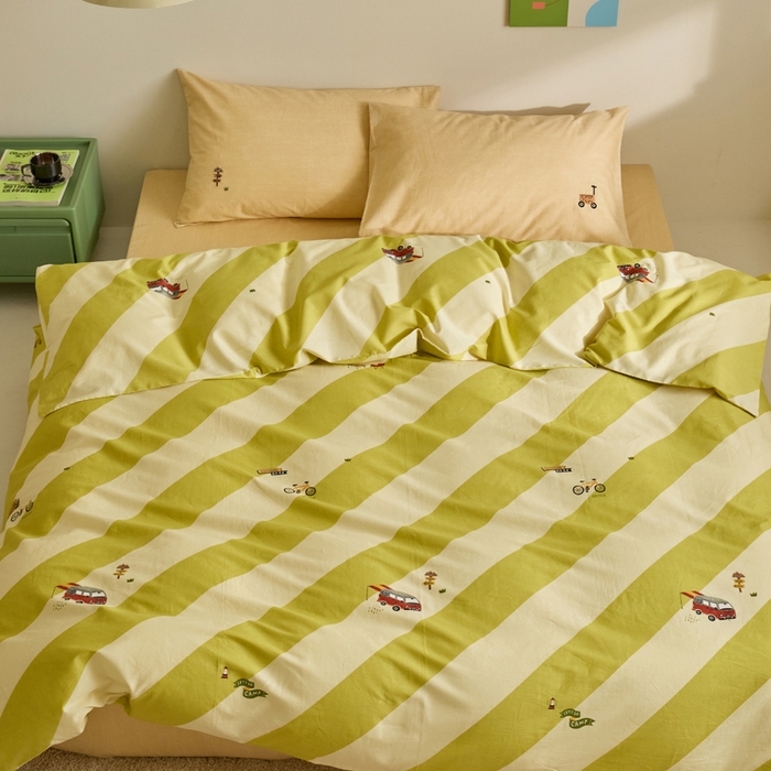 91家纺网 家纺一手货源 找家纺 怡家居 2023都市野兽刺绣系列四件套 盎然