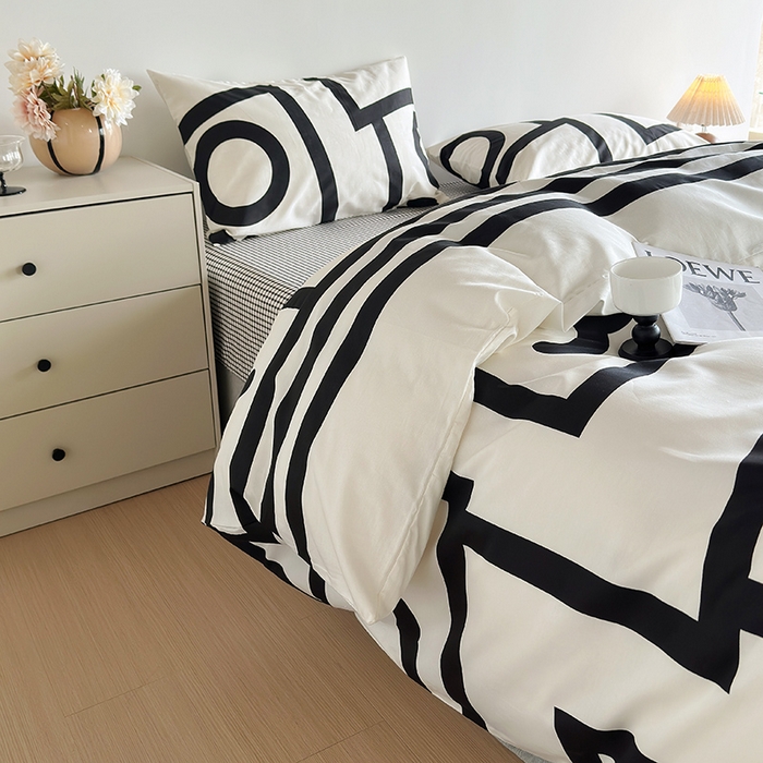 91家纺网 家纺一手货源 找家纺 怡家居 2023全棉印花四件套 秘境