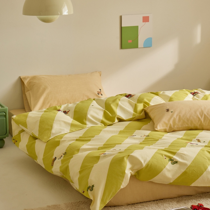 91家纺网 家纺一手货源 找家纺 怡家居 2023都市野兽刺绣系列四件套 盎然