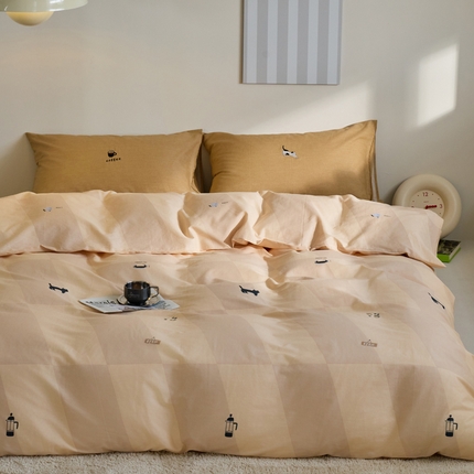 91家纺网 家纺一手货源 找家纺 （总）怡家居 2023都市野兽刺绣系列四件套