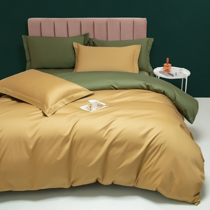 91家纺网 家纺一手货源 找家纺 （总）云栖 2023A类长绒棉纯色四件套