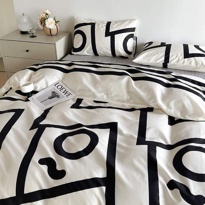 91家纺网 家纺一手货源 找家纺 怡家居 2023全棉印花四件套 秘境