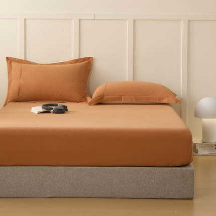 云栖家居 2023A类纯色纯棉磨毛单床笠 赤堤