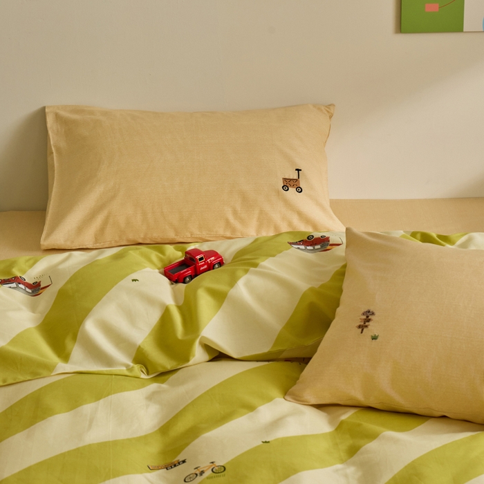 91家纺网 家纺一手货源 找家纺 怡家居 2023都市野兽刺绣系列四件套 盎然