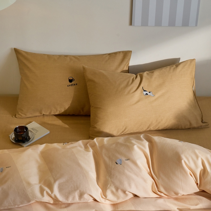 91家纺网 家纺一手货源 找家纺 怡家居 2023都市野兽刺绣系列四件套 和风