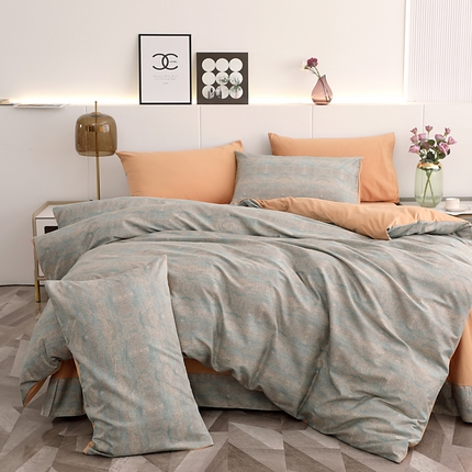 爱思佳 2023新款全棉超柔陶瓷磨毛系列四件套 拾秋