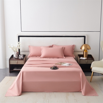 91家纺网 家纺一手货源 找家纺 八十八家纺 2023新款磨毛床单 浅豆沙