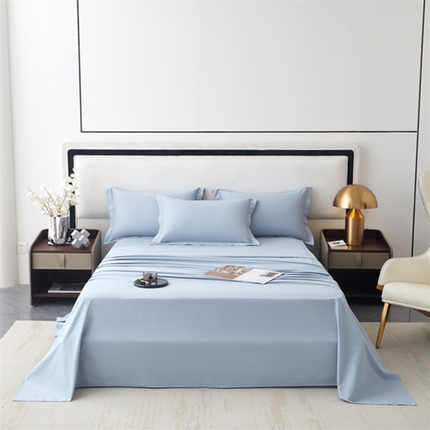 91家纺网 家纺一手货源 找家纺 八十八家纺 2023新款磨毛床单 北极蓝