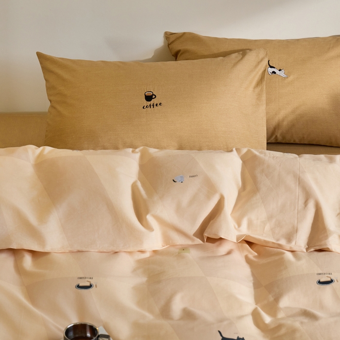 91家纺网 家纺一手货源 找家纺 怡家居 2023都市野兽刺绣系列四件套 和风