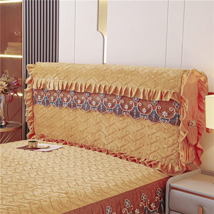 91家纺网 家纺一手货源 找家纺 （总）新款心心相印蕾丝款床头罩