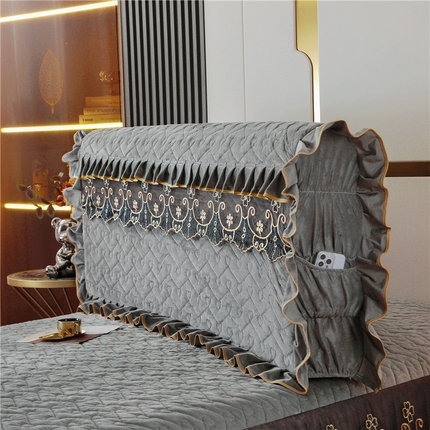 91家纺网 家纺一手货源 找家纺 （总）新款心心相印蕾丝款床头罩