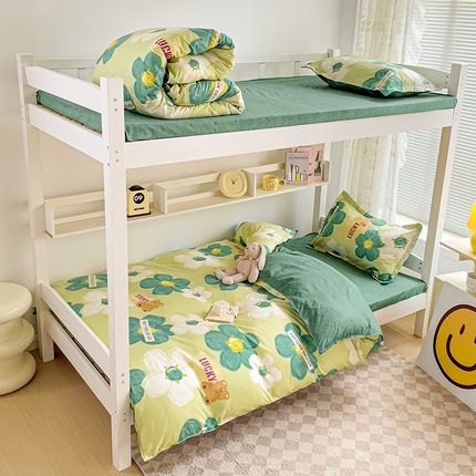 91家纺网 家纺一手货源 找家纺 （总）贝扬思家纺 2023新款亲肤棉美棉芦荟棉三件套美棉（7月）学生宿舍床