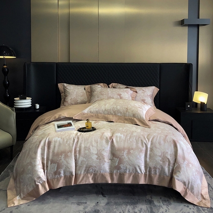 爱缦 2023新款100支澳棉长绒棉印花四件套 花想容