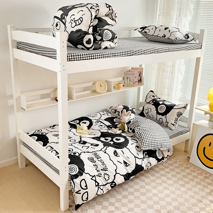 91家纺网 家纺一手货源 找家纺 （总）贝扬思家纺 2023新款亲肤棉美棉芦荟棉三件套美棉（7月）学生宿舍床