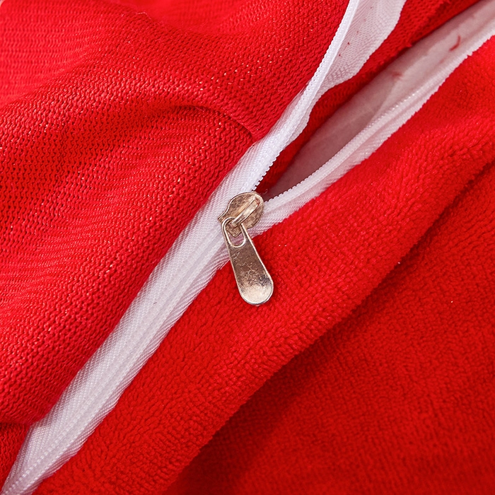 91家纺网 家纺一手货源 找家纺 虹星家纺 2023新款牛奶绒夹棉蕾丝可拆卸床裙系列四件套 梦幻巴黎 大红