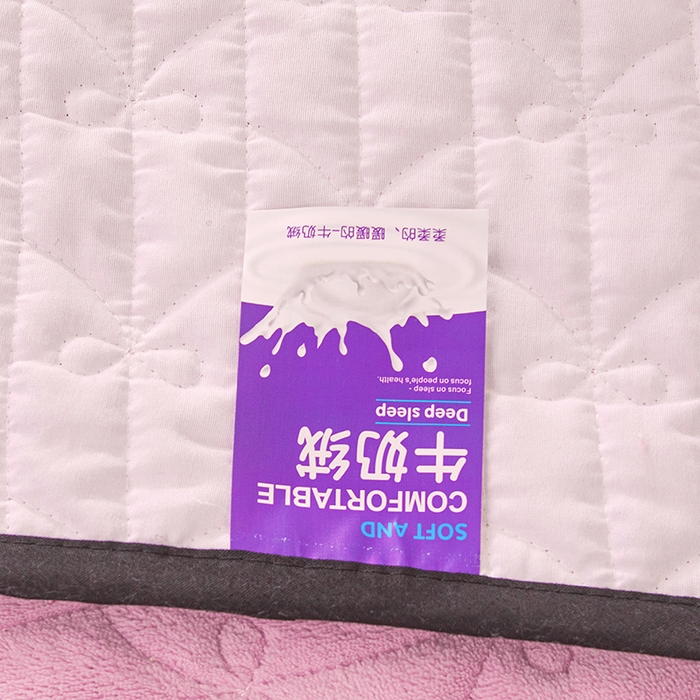 91家纺网 家纺一手货源 找家纺 虹星家纺 2023新款牛奶绒夹棉蕾丝可拆卸床裙系列四件套 梦幻巴黎 柔紫