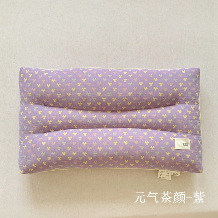 91家纺网 家纺一手货源 找家纺 唯爱品 2026新款双层纱护颈枕枕头枕芯 记忆枕源头工厂 元气茶颜-紫