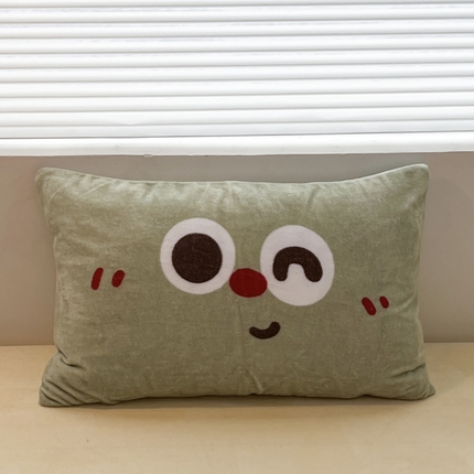 91家纺网 家纺一手货源 找家纺 （总）顾里家纺 2023新款ins韩风∙立体牛奶雪花绒系列单枕套 