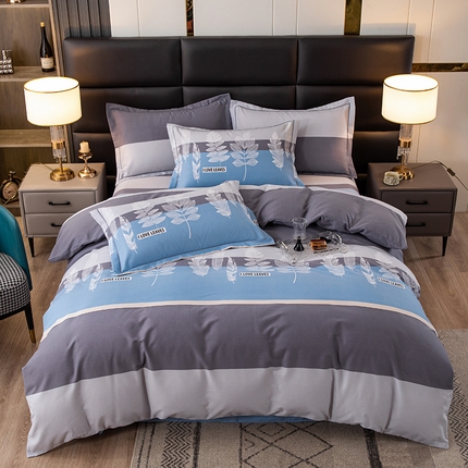 91家纺网 家纺一手货源 找家纺 (总) 简约 2025新款全棉四件套活性生态磨毛四件套