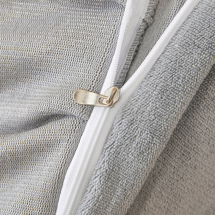 91家纺网 家纺一手货源 找家纺 虹星2023新款牛奶绒夹棉蕾丝可拆卸床裙系列四件套 梦幻巴黎 时尚灰