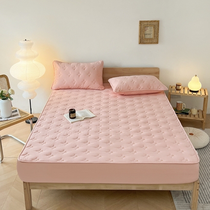 91家纺网 家纺一手货源 找家纺 （总）尊康家纺（原磊科） 2024新款全棉色织大豆夹棉床笠防水床笠-浓情蜜意