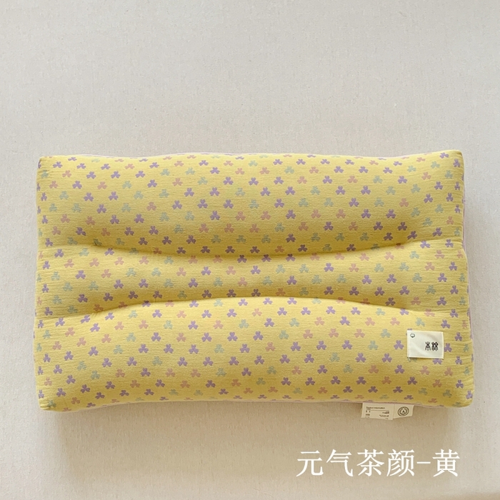 91家纺网 家纺一手货源 找家纺 唯爱品 2026新款双层纱护颈枕枕头枕芯 记忆枕源头工厂 元气茶颜-黄