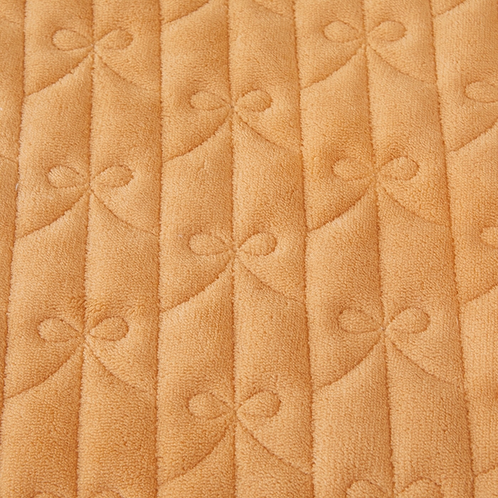 91家纺网 家纺一手货源 找家纺 虹星家纺 2023新款牛奶绒夹棉蕾丝可拆卸床裙系列单床裙 梦幻巴黎 暖杏