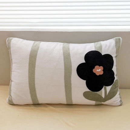 91家纺网 家纺一手货源 找家纺 （总）顾里家纺 2023新款ins韩风∙立体牛奶雪花绒系列单枕套 