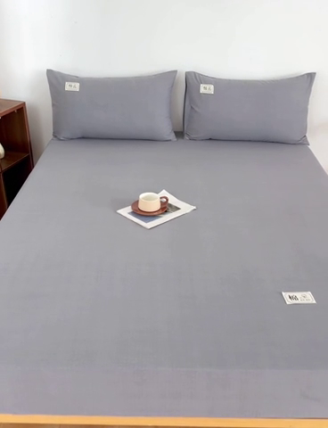 91家纺网 家纺一手货源 找家纺 宝时兰 2024新款A类加厚全棉床笠-纯色款 简纯-灰