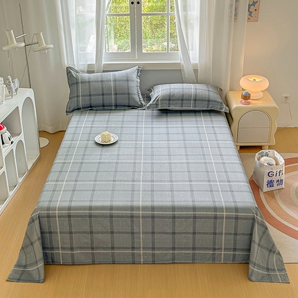 元元被芯 2023新款全棉直角印花床单 北欧格