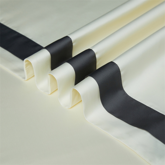 91家纺网 家纺一手货源 找家纺 缔缦 2023新款定织新布种S140系列四件套-赫本 贵族白-灰