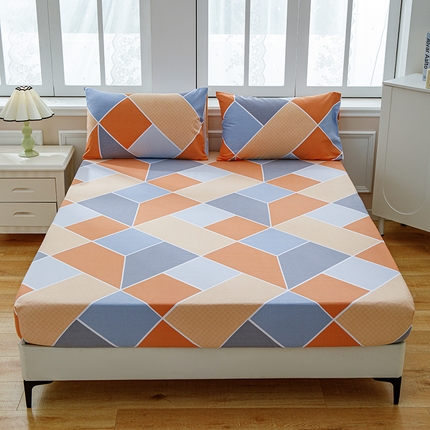 91家纺网 家纺一手货源 找家纺 （总）宝时兰 2024新款全棉加厚磨毛床笠纯棉单床笠儿童卡通床笠三件套 -印花款