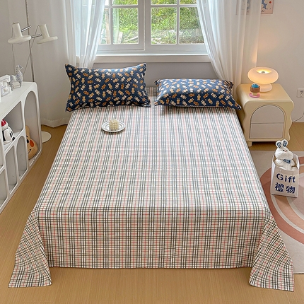 91家纺网 家纺一手货源 找家纺 元元被芯 2023新款全棉直角印花床单 【B】熊本