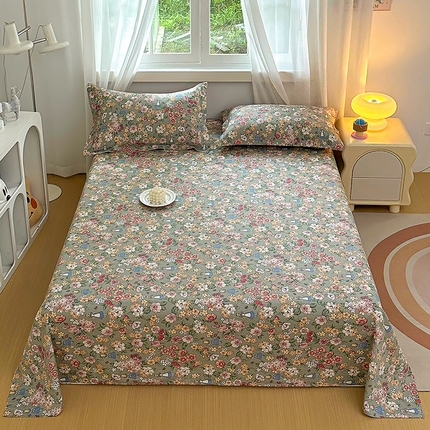 91家纺网 家纺一手货源 找家纺 （总）元元被芯 2023新款全棉直角印花床单