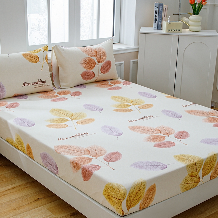 91家纺网 家纺一手货源 找家纺 （总）宝时兰 2024新款全棉加厚磨毛床笠纯棉单床笠儿童卡通床笠三件套 -印花款