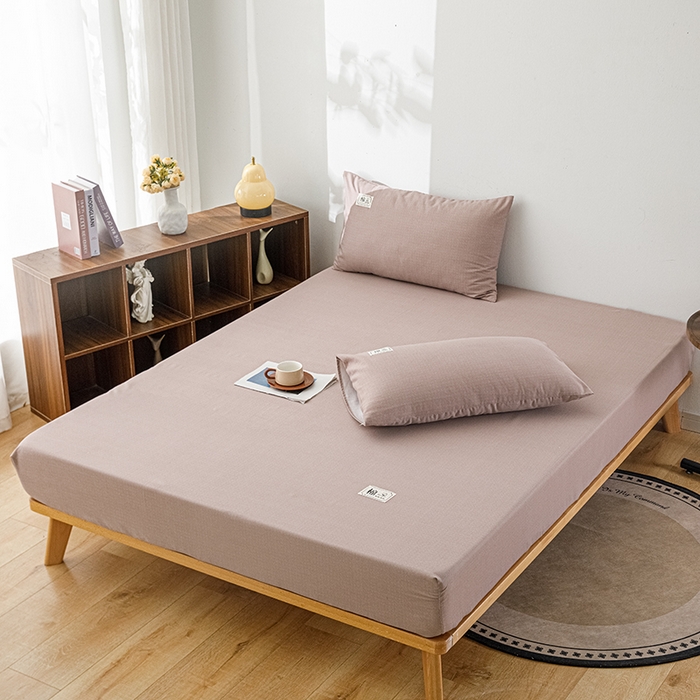 91家纺网 家纺一手货源 找家纺 宝时兰 2024新款A类加厚全棉床笠-纯色款 简纯-卡其