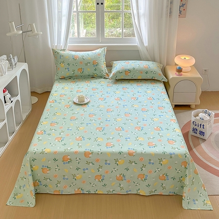 91家纺网 家纺一手货源 找家纺 （总）元元被芯 2023新款全棉直角印花床单