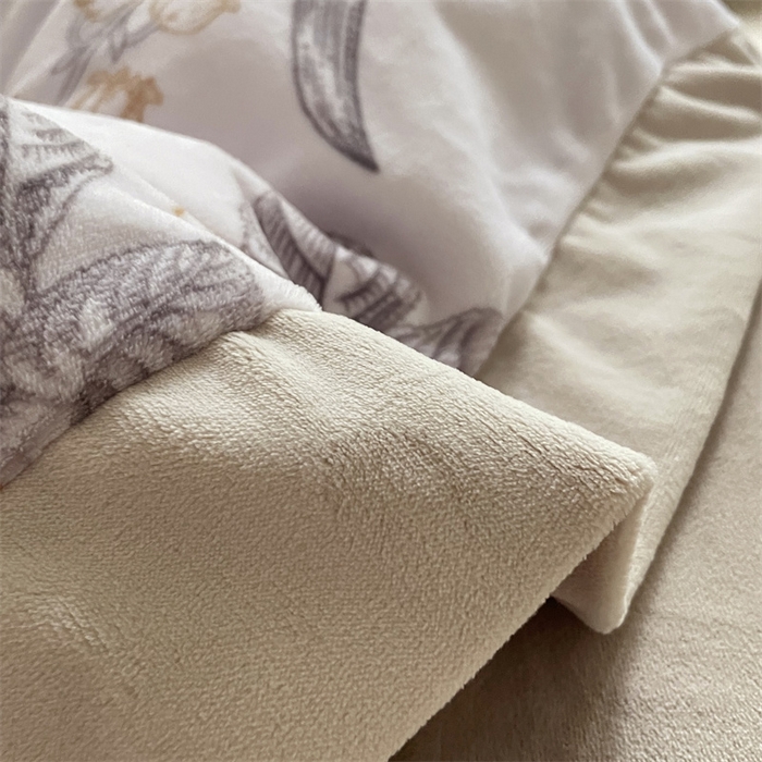 91家纺网 家纺一手货源 找家纺 （总） 2023秋冬新品加厚婴儿绒宝宝绒獭兔绒230克洛克短绒四件套