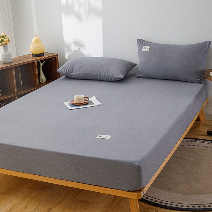 91家纺网 家纺一手货源 找家纺 宝时兰 2024新款A类加厚全棉床笠-纯色款 简纯-灰