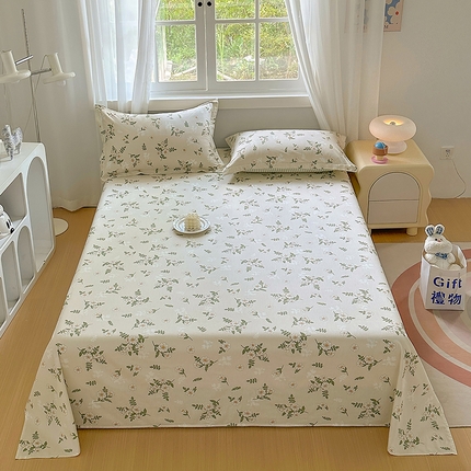 91家纺网 家纺一手货源 找家纺 （总）元元被芯 2023新款全棉直角印花床单