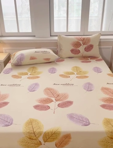 91家纺网 家纺一手货源 找家纺 （总）宝时兰 2024新款全棉加厚磨毛床笠纯棉单床笠儿童卡通床笠三件套 -印花款